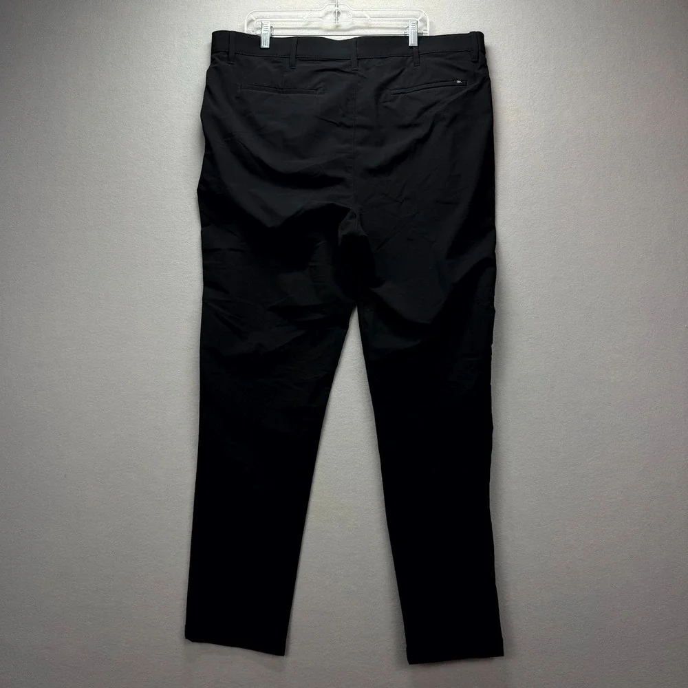Banana Republic Chino Pant Mens 40x34 Black Active Tech Straight Fit Performance